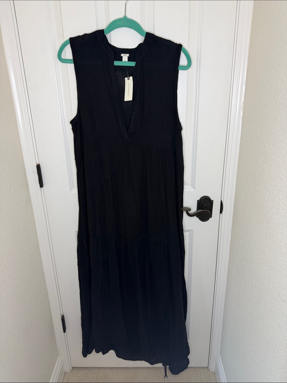 Anthropologie “Kallie” Sleeveless Black Dress